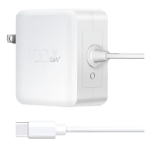 PD100C 100W GaN USB-C charger with fast charging for laptops and phones